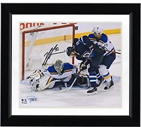 Jordan Binnington St. Louis Blues Autographed 8" x 10" 2019 Stanley Cup Playoffs Game 1 Game-Preserving Save vs. Winnipeg Photograph
