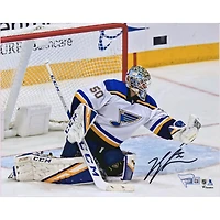 Jordan Binnington St. Louis Blues Autographed 8'' x 10'' Glove Save Photograph