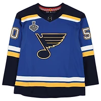 Jordan Binnington St. Louis Blues Maillot Authentique Adidas Bleu Autographié
