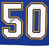Jordan Binnington St. Louis Blues Maillot Authentique Adidas Bleu Autographié