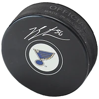 Jordan Binnington St. Louis Blues Autographed Hockey Puck