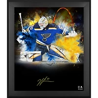Photographie encadrée autographiée de 20" x 24" de Jordan Binnington des St. Louis Blues