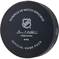 Rondelle de match officielle autographiée par Jordan Kyrou des Blues de St. Louis lors de la Classique hivernale de la LNH 2025