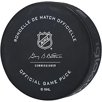 Rondelle de match officielle autographiée par Jordan Kyrou des Blues de St. Louis