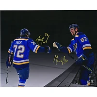 Justin Faulk & David Perron St. Louis Blues Autographed 16" x 20" Spotlight Photograph