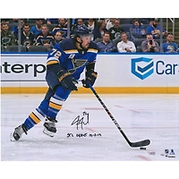 Justin Faulk St. Louis Blues Autographed 16" x 20" Opening Night Photograph with "STL Debut 10/2/19" Inscription - Limited Edition of 19