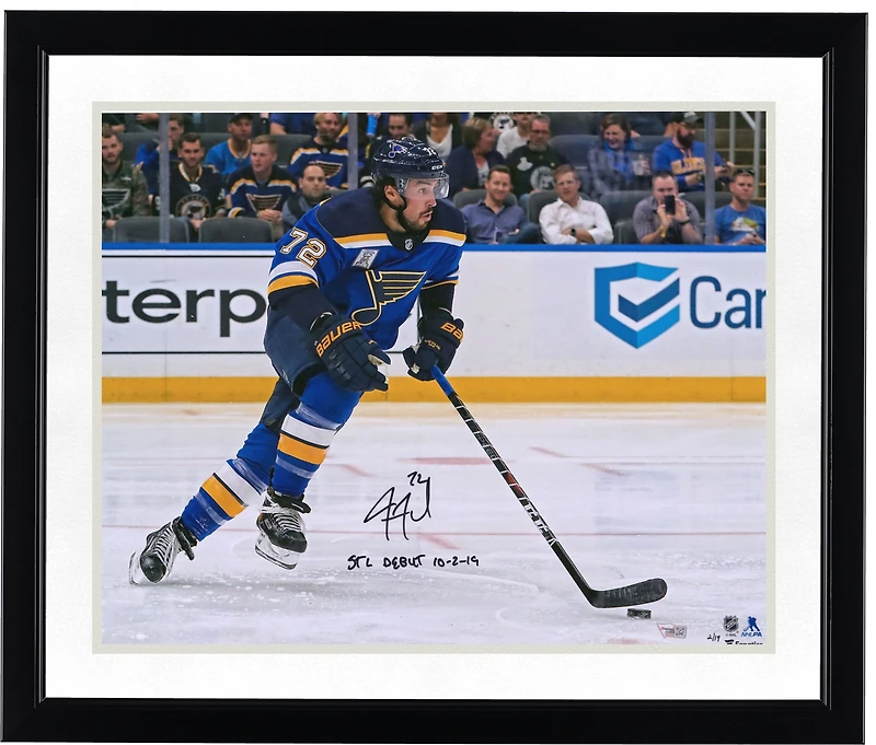 Justin Faulk St. Louis Blues Autographed 16" x 20" Opening Night Photograph with "STL Debut 10/2/19" Inscription - Limited Edition of 19