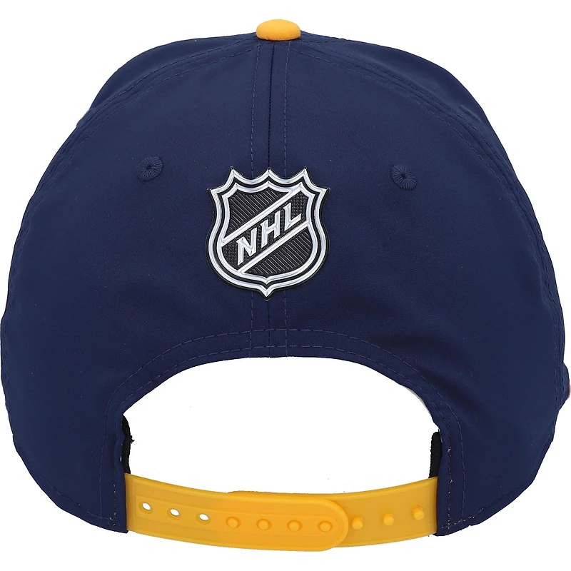 Casquette Snapback bleue autographiée Justin Faulk St. Louis Blues - Édition limitée à 20 exemplaires