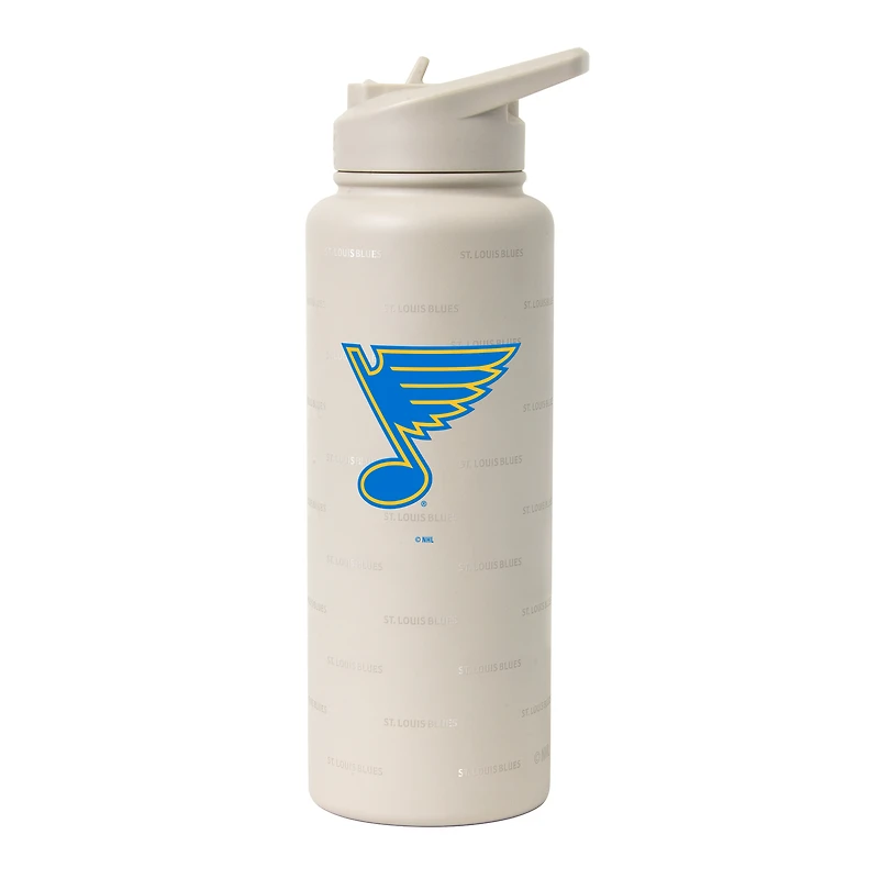 Bouteille de désaltérant Logo Brands St. Louis Blues 34 oz Sand Ghost