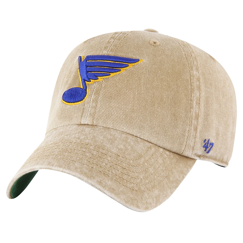 Casquette réglable '47 Kaki St. Louis Blues Earldor Clean Up pour hommes