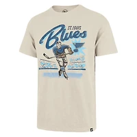 Men's '47  Natural St. Louis Blues Hockey Player Golden Age Scrum T-Shirt