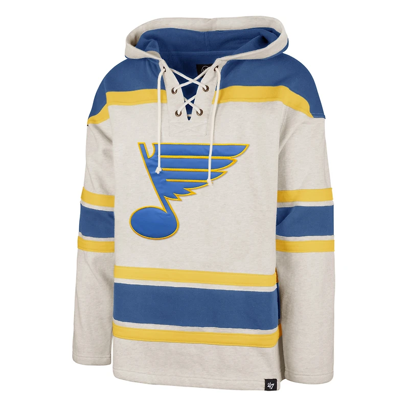 Chandail à capuchon lacets '47 Oatmeal St. Louis Blues Rockaway pour hommes