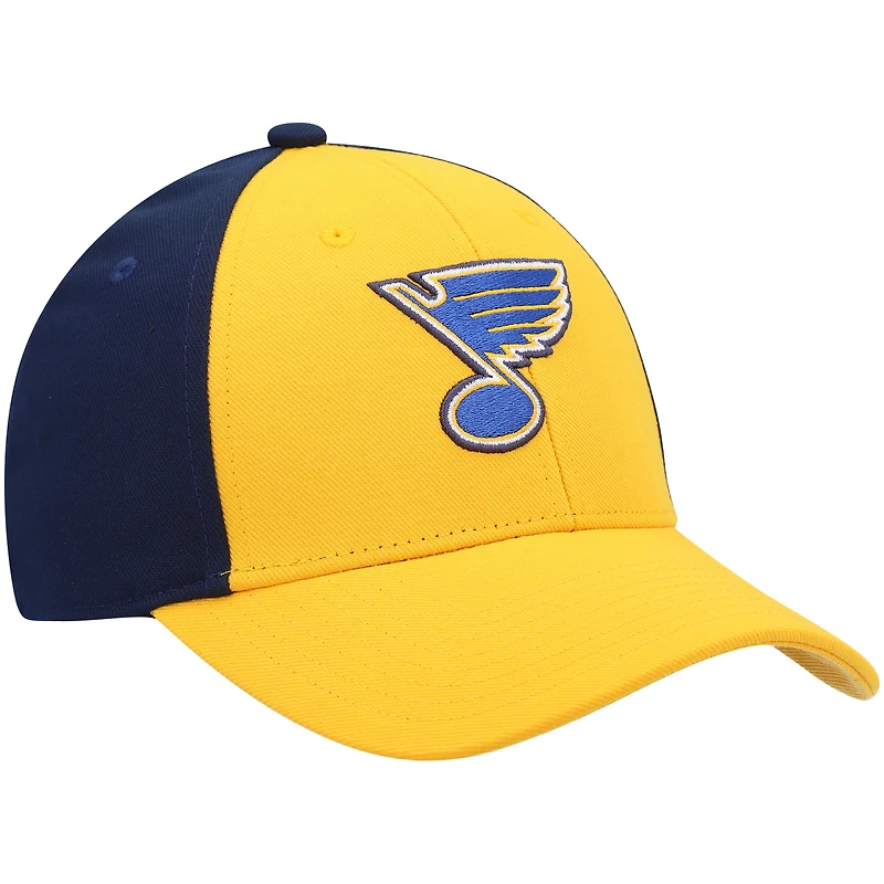 Casquette réglable adidas pour hommes, or/marine, St. Louis Blues Team