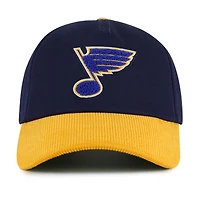 Casquette ajustable Burnett bleu marine/doré pour homme des St. Louis Blues American Needle