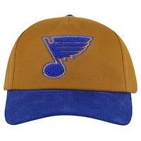 Casquette ajustable Burnett pour homme, couleur marron/bleu, des Blues de St. Louis, American Needle
