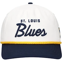 Men's American Needle White/Navy St. Louis Blues Roscoe Washed Twill Adjustable Hat