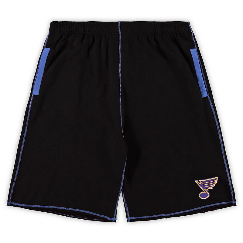 Short en molleton noir Big & Tall St. Louis Blues pour homme