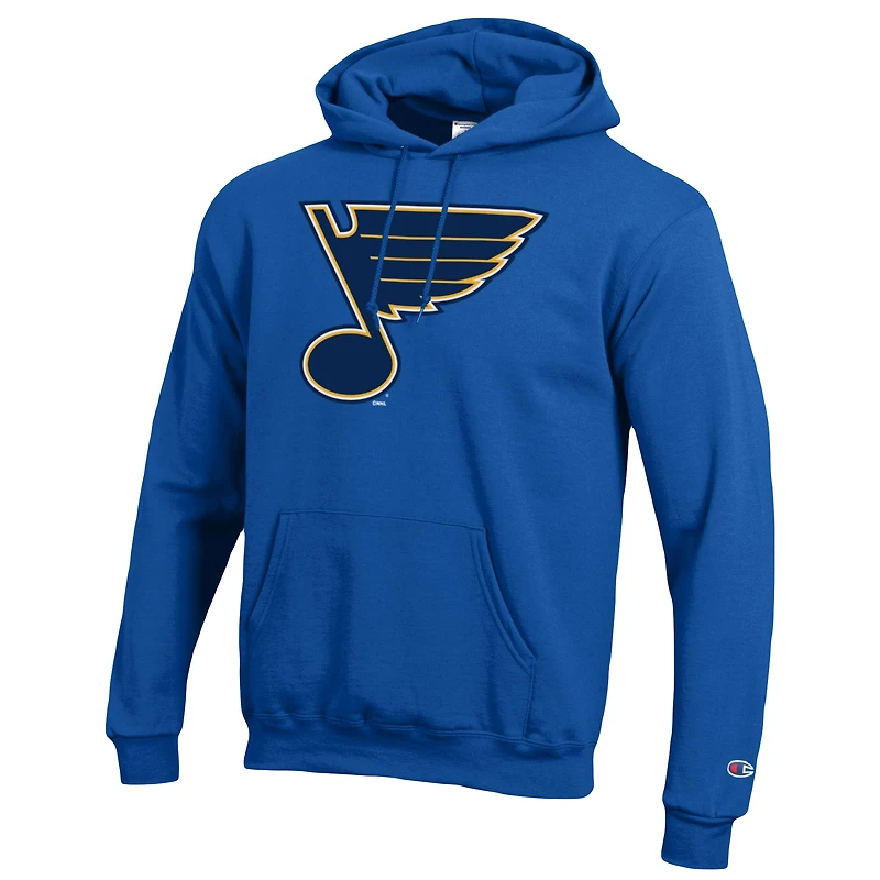 Sweat à capuche Champion Blue St. Louis Blues pour homme avec logo principal 1-Hit
