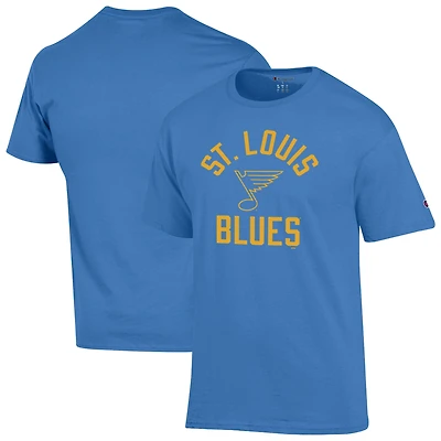 Men's Champion  Blue St. Louis Blues Primary Logo Jersey T-Shirt