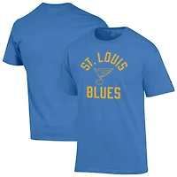 Men's Champion  Blue St. Louis Blues Primary Logo Jersey T-Shirt