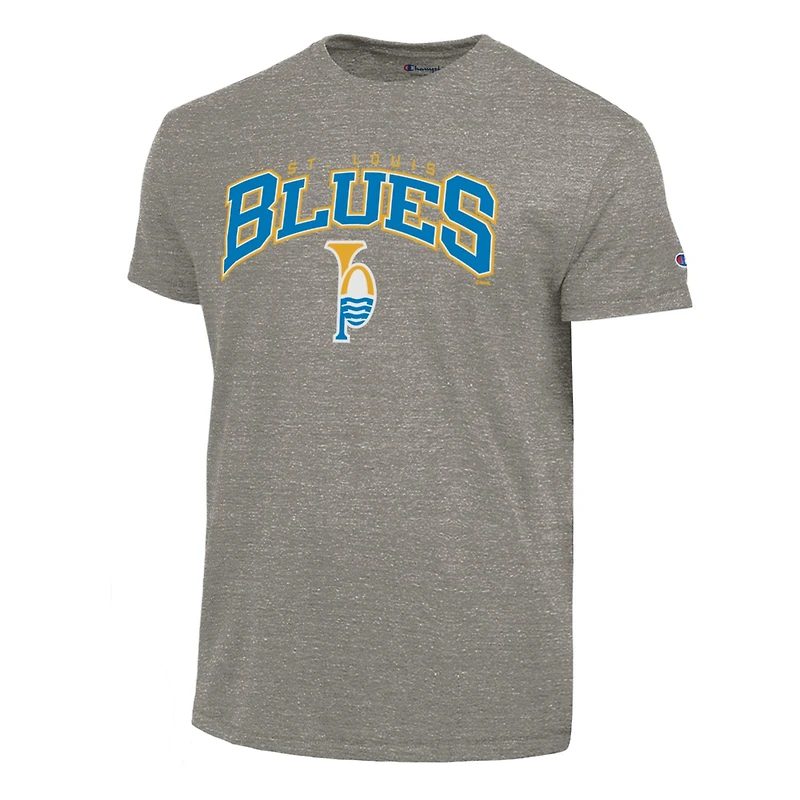 Men's Champion Gray St. Louis Blues Tri-Blend T-Shirt