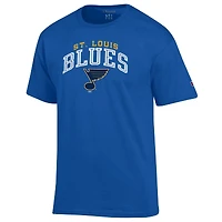 T-shirt Champion Royal St. Louis Blues pour homme avec logo principal