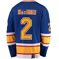 Maillot de joueur retraité Fanatics Al Macinnis St. Louis Blues Premier Breakaway pour hommes, bleu