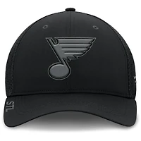 Men's Fanatics Black St. Louis Blues Authentic Pro Road Flex Hat
