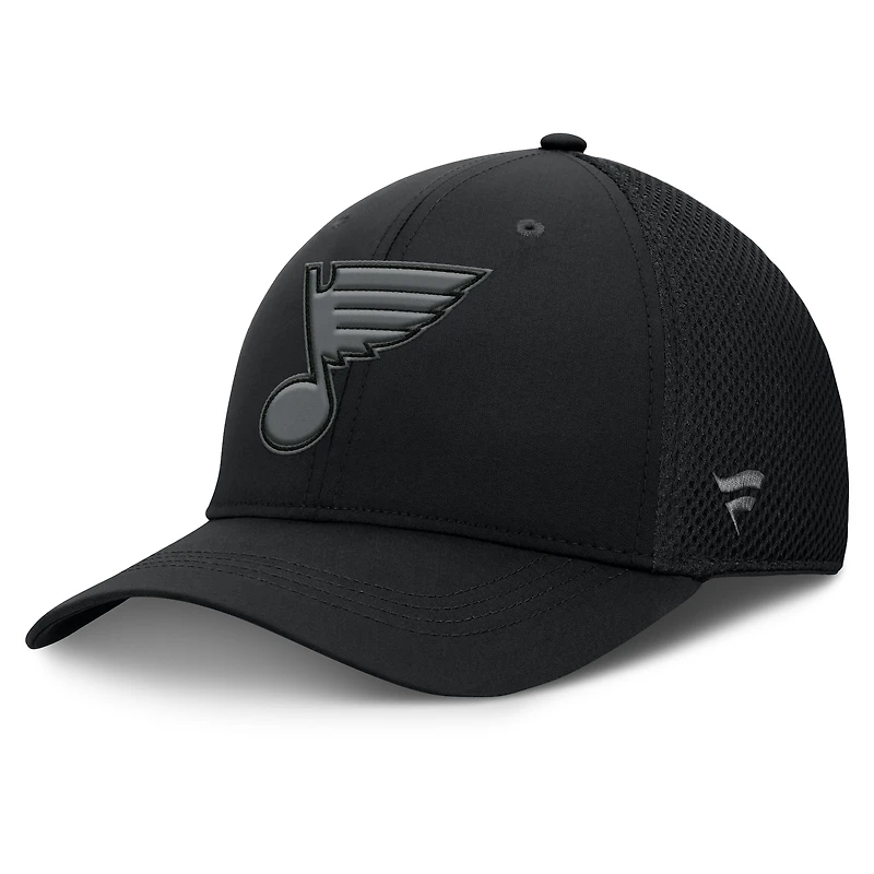 Men's Fanatics Black St. Louis Blues Authentic Pro Road Flex Hat
