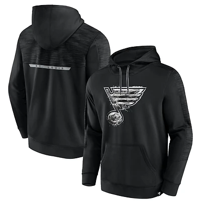 Sweat à capuche noir St. Louis Blues Iced Out pour homme Fanatics