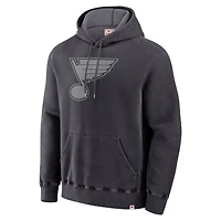Men's Fanatics Black St. Louis Blues Made Canada Pullover Hoodie