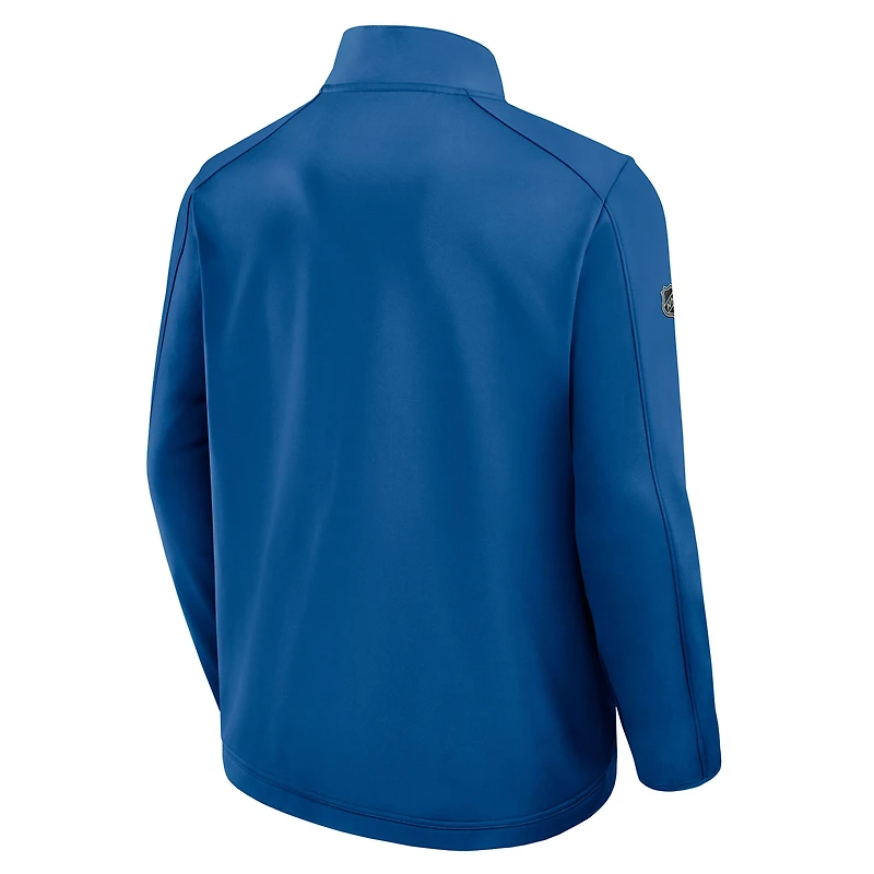 Veste zippée intégrale Fanatics Blue Authentic Pro Rink des Blues de Saint-Louis pour homme