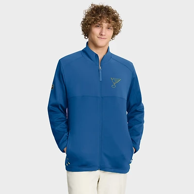 Veste zippée intégrale Fanatics Blue Authentic Pro Rink des Blues de Saint-Louis pour homme