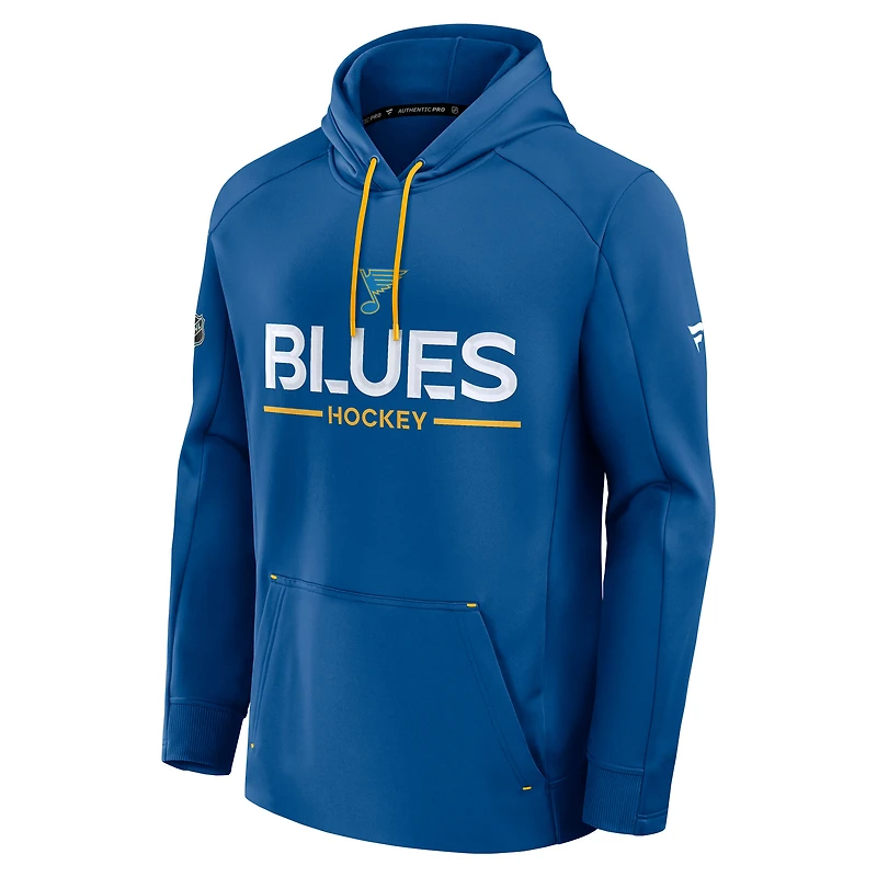 Men's Fanatics Blue St. Louis Blues Authentic Pro Rink Hoodie