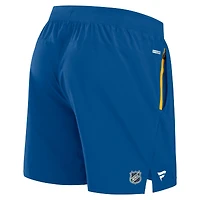 Short de performance authentique Pro Rink bleu Fanatics des Blues Saint-Louis pour homme