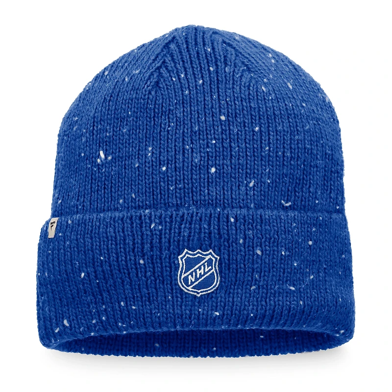Bonnet en tricot à revers Pinnacle Authentic Pro Rink Fanatics bleu St. Louis Blues pour hommes
