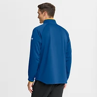 Men's Fanatics Blue St. Louis Blues Authentic Pro Rink Raglan Quarter-Zip Pullover