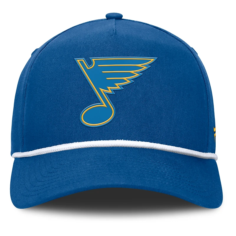 Casquette ajustable en forme de A authentique Pro Rink Roper des Blues de Saint-Louis pour homme Fanatics Blue
