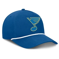 Casquette ajustable en forme de A authentique Pro Rink Roper des Blues de Saint-Louis pour homme Fanatics Blue