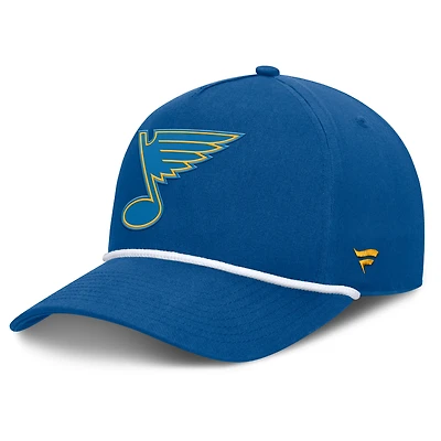 Casquette ajustable en forme de A authentique Pro Rink Roper des Blues de Saint-Louis pour homme Fanatics Blue