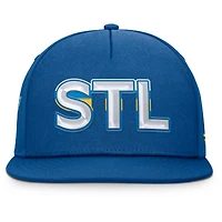 Casquette snapback authentique Pro Rink Team Code des Blues de St. Louis pour homme Fanatics Blue