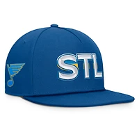 Casquette snapback authentique Pro Rink Team Code des Blues de St. Louis pour homme Fanatics Blue