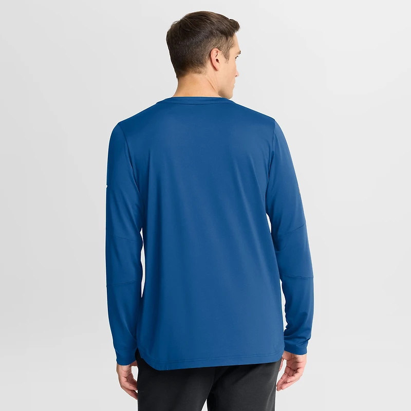 T-shirt à manches longues Fanatics Blue Authentic Pro Rink Tech des Blues de Saint-Louis pour homme