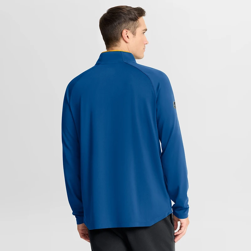 Pull d'entraînement à quart de zip Fanatics Blue Authentic Pro Rink des Blues Saint-Louis pour homme