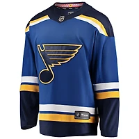 Maillot Fanatics St. Louis Blues Breakaway Home pour hommes, bleu