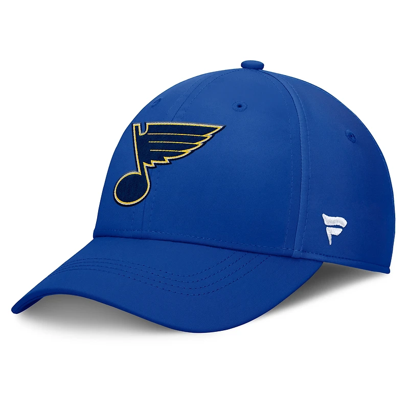Casquette Fanatics bleue pour homme des Blues de Saint-Louis Core Elevated Speed Flex