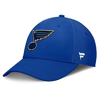 Casquette Fanatics bleue pour homme des Blues de Saint-Louis Core Elevated Speed Flex