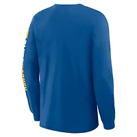 Men's Fanatics Blue St. Louis Blues Goal Crease Legacy Long Sleeve T-Shirt