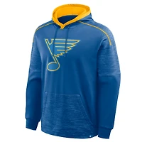 Men's Fanatics Blue St. Louis Blues Goaltender Defender Raglan Pullover Hoodie