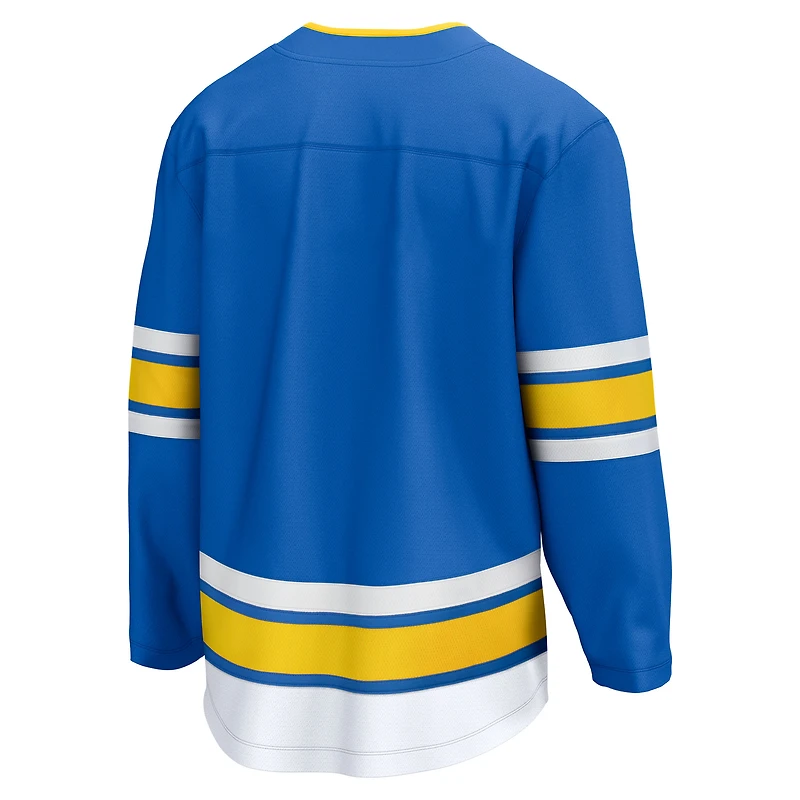 Maillot bleu Fanatics pour homme des Blues de Saint-Louis à domicile Breakaway